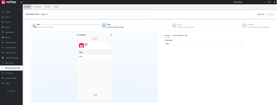 Monthly active user dashboard