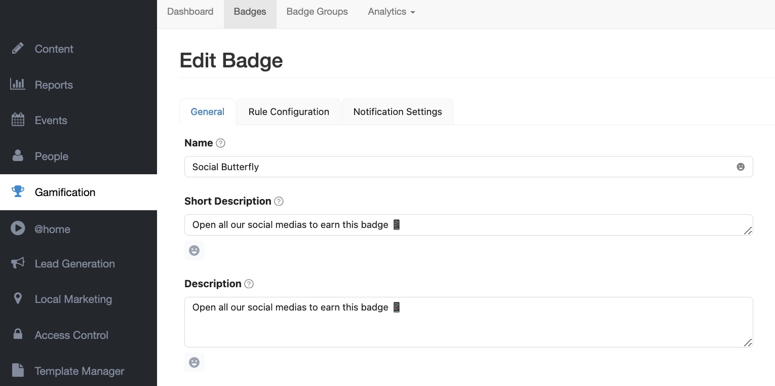 Monthly active user dashboard